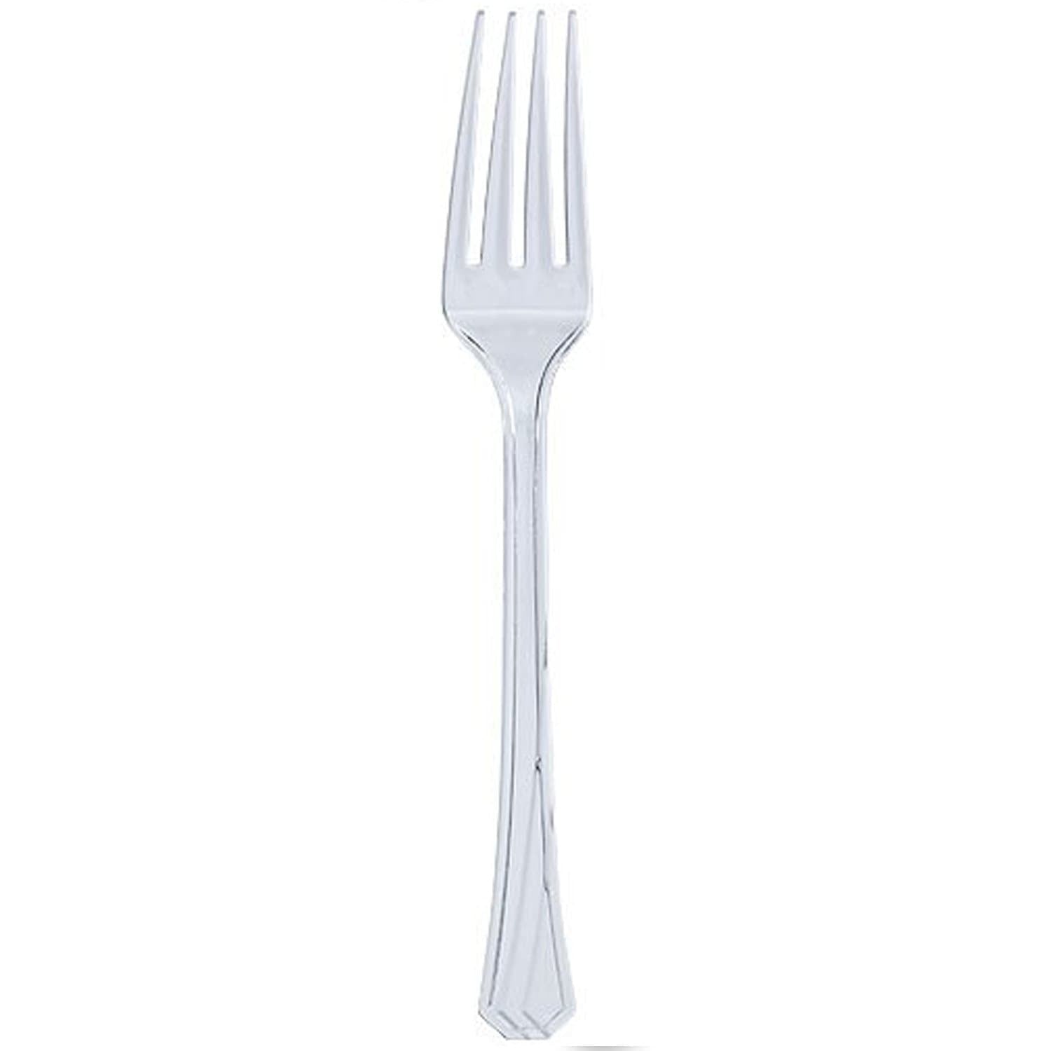 Fork Clear Plastic Heavyweight