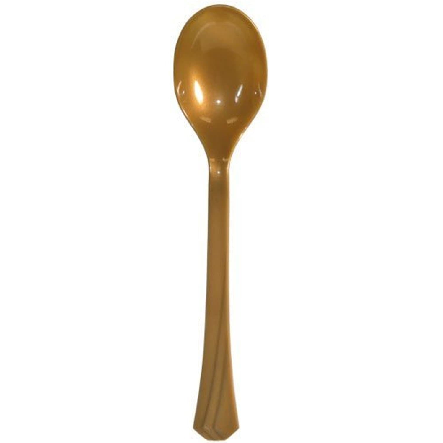 Soupspoon Gold Heavy weight Plastic