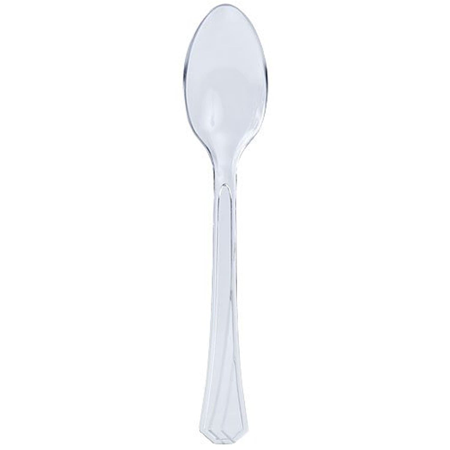 Teaspoon Clear Heavy weight Plastic