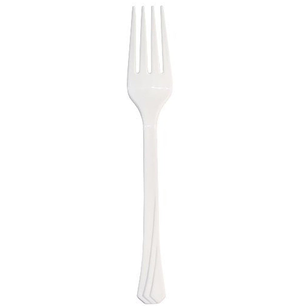 Fork White Heavy weight Plastic