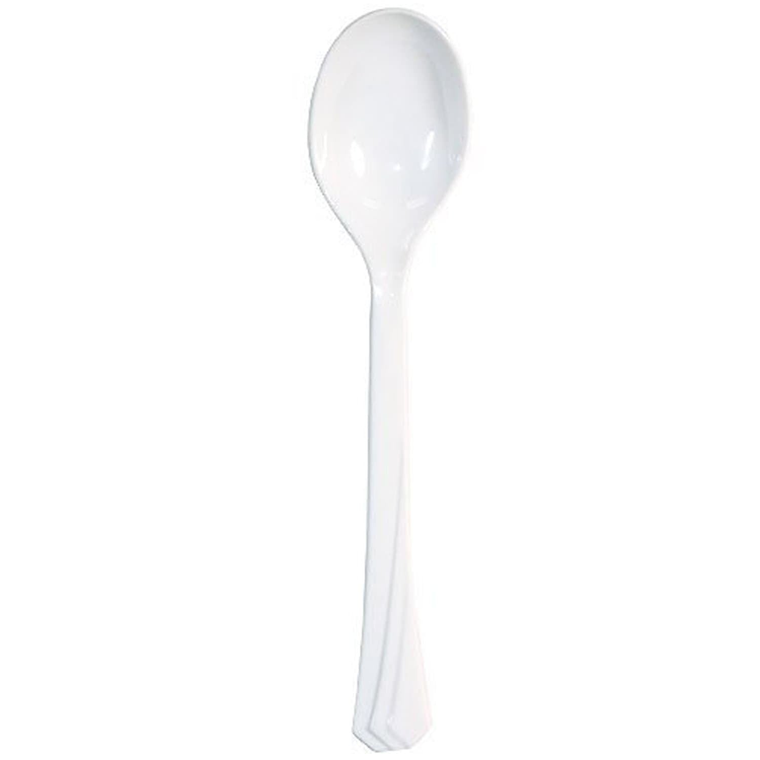 Soup spoon White Plastic Heavy weight