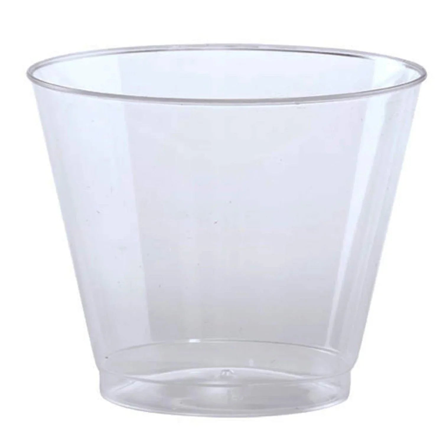 9oz Clear Tumbler Old Fashioned Plastic