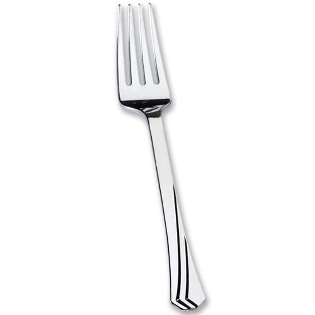 Polished Fork Silver Plastic