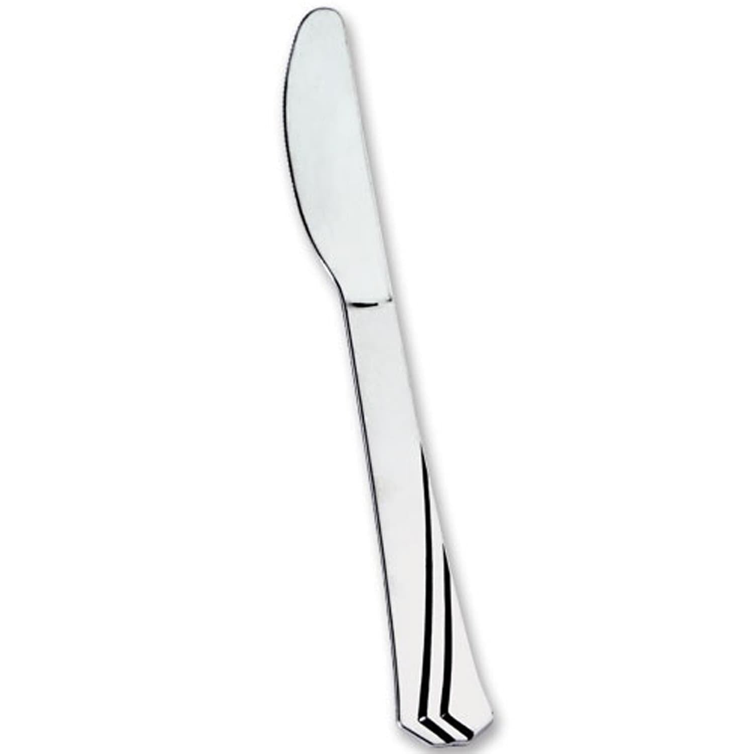 Polished Knife Silver Plastic