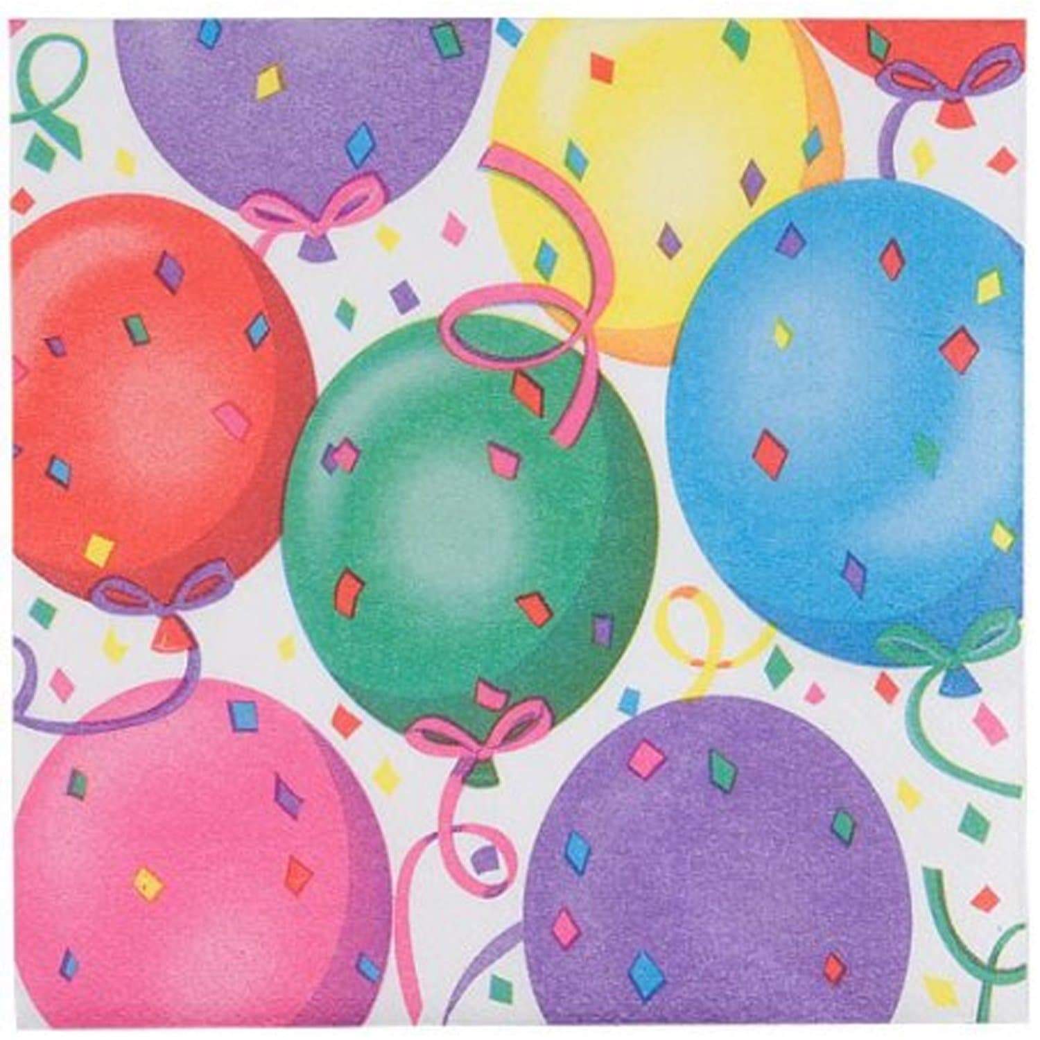 Beverage Napkin Birthday-Party Healy's Balloons 24 Pack