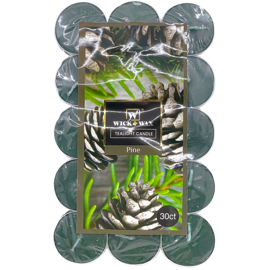 Tealight Pine Scented Candles (30 C0 Count)