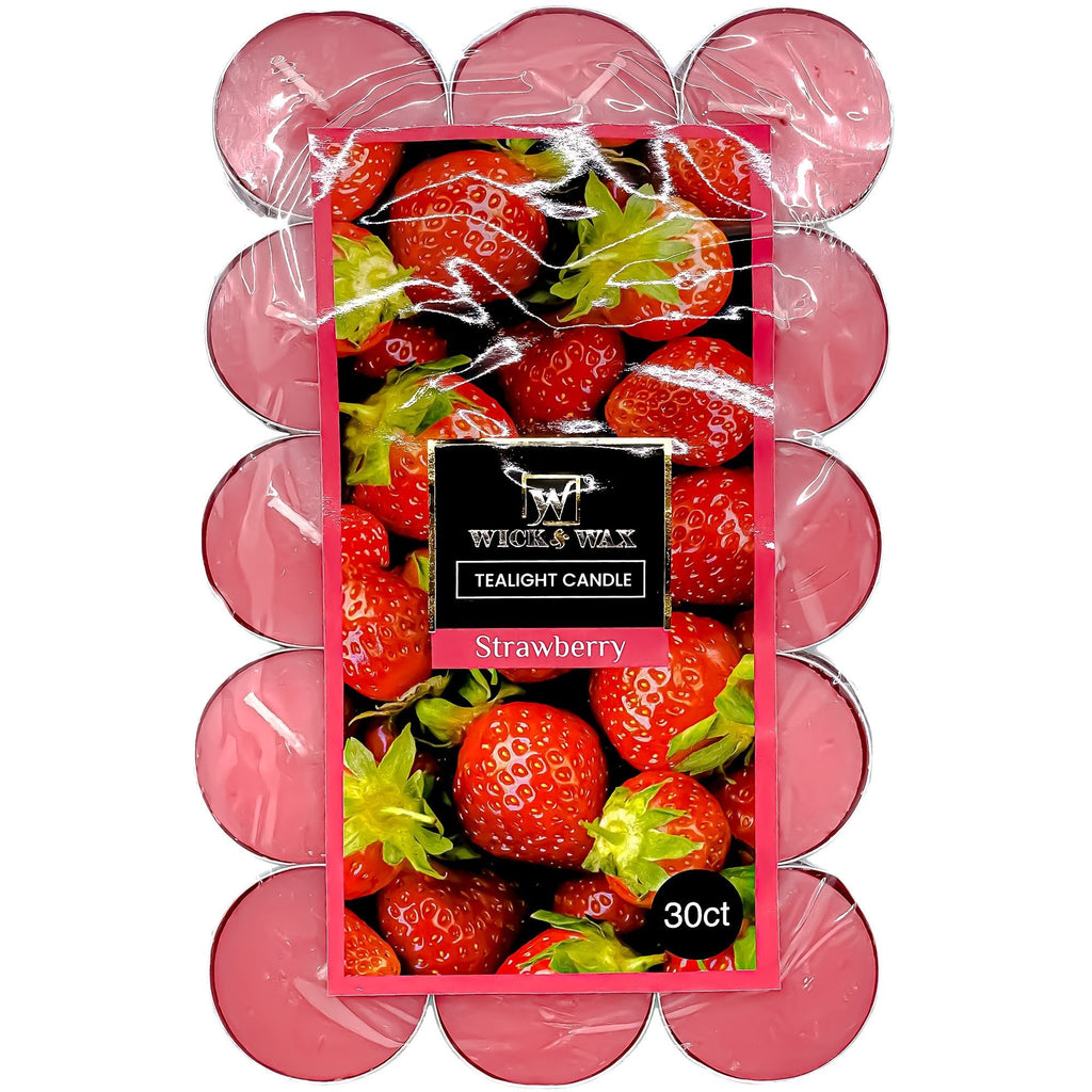 Tealight Strawberry Scented Candles
