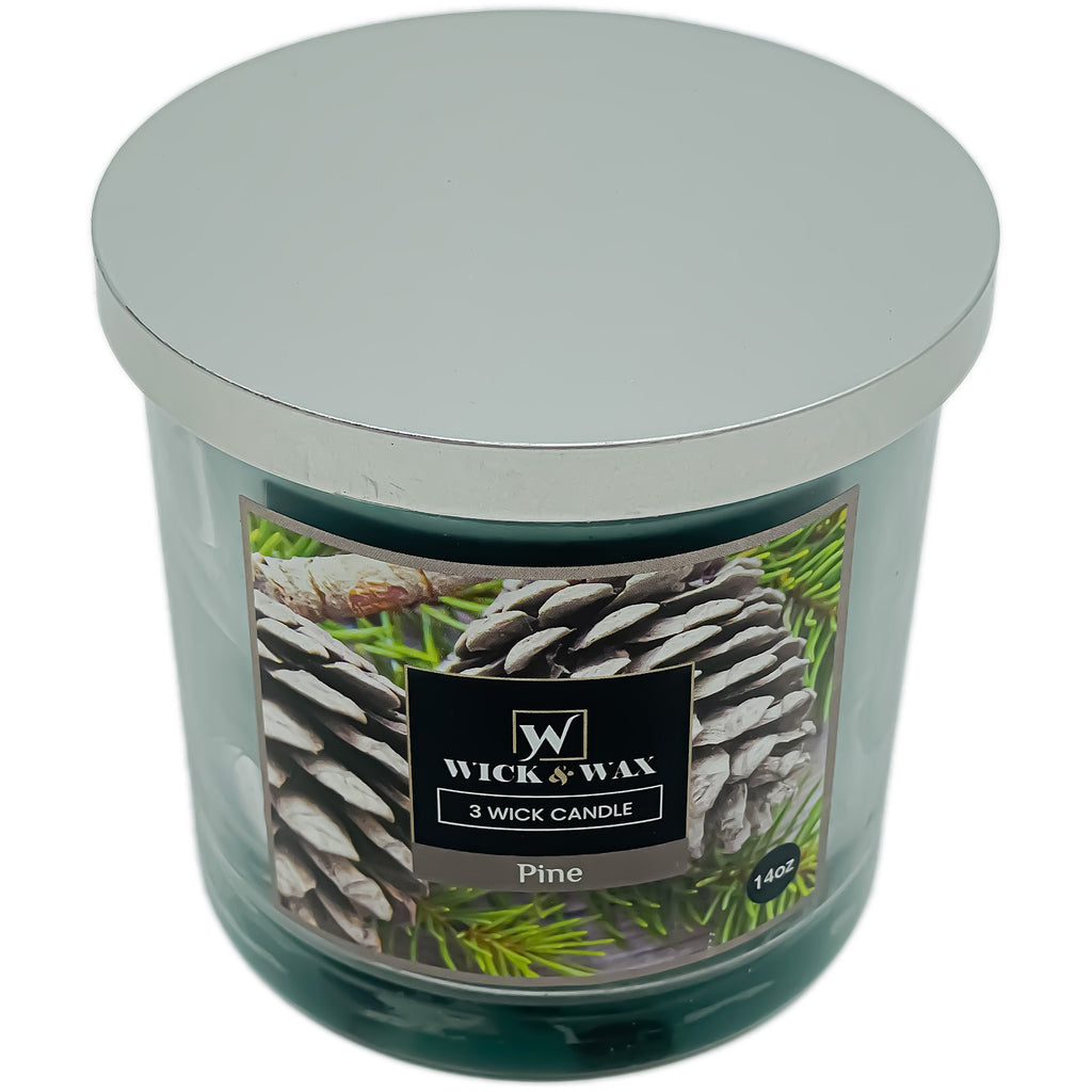 14oz Pine Scented Jar Candle (3-wick)