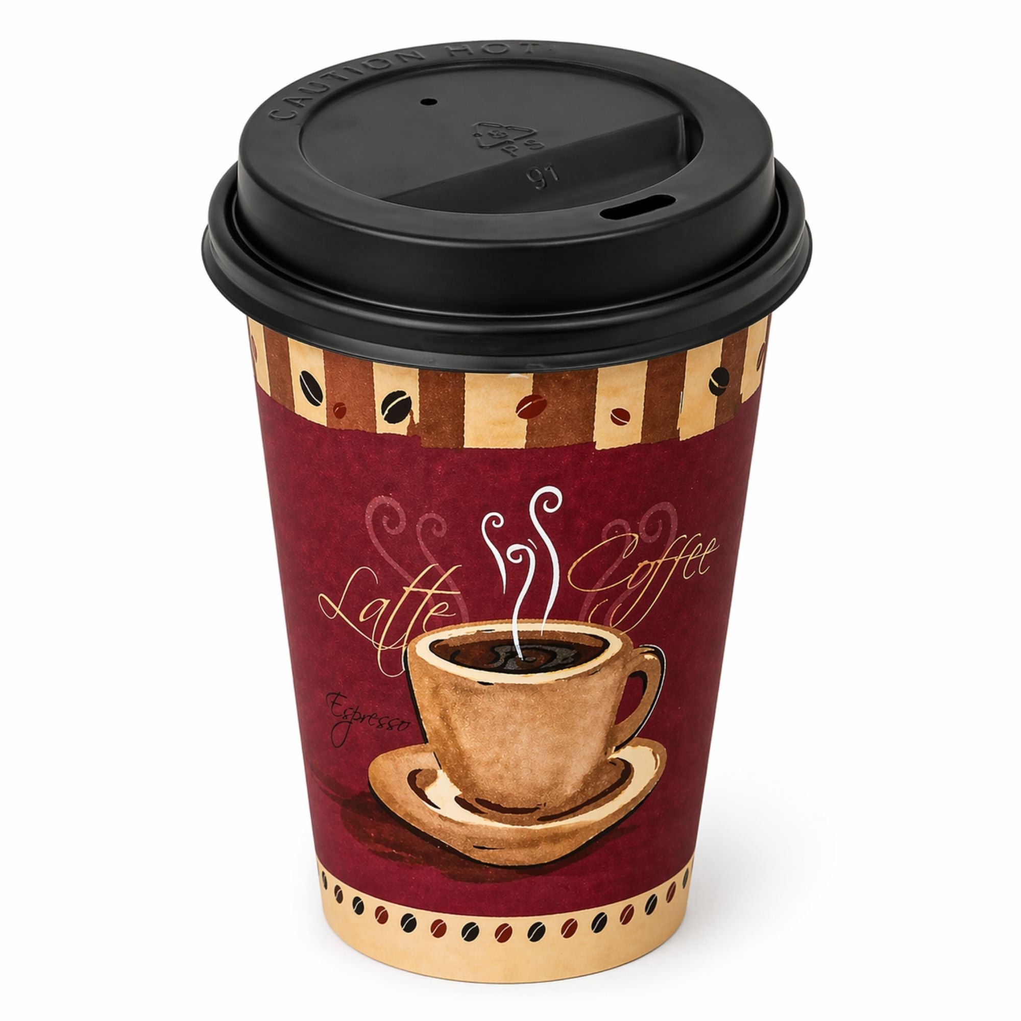 *WHOLESALE* Dome Lids for 10, 12, 16 oz Poly Paper Cups Hot and Cold 1000/ Case