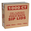 *WHOLESALE* Plastic Lids for 10/12/16oz. Poly-Paper Hot/Cold Cups 1000/Case