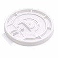 *BUY BULK* White Plastic Lids for 8 oz Poly Paper Cups Hot and Cold Disposable Lids