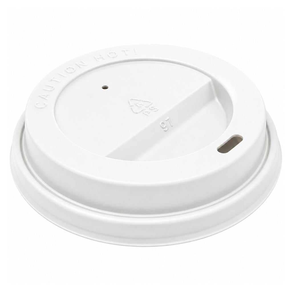 *WHOLESALE* White Dome Lids for 10, 12, 16 oz Disposable Poly Paper Cups 1000/ Case