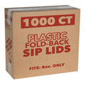 *WHOLESALE* White Plastic Lids for 8 oz Poly Paper Cups Hot and Cold 1000/Case