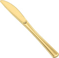 Knives Gold Cutlery Heavyweight Disposable Plastic