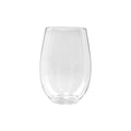 5.5 oz Clear Stemless Plastic Wine Glasses Tumbler