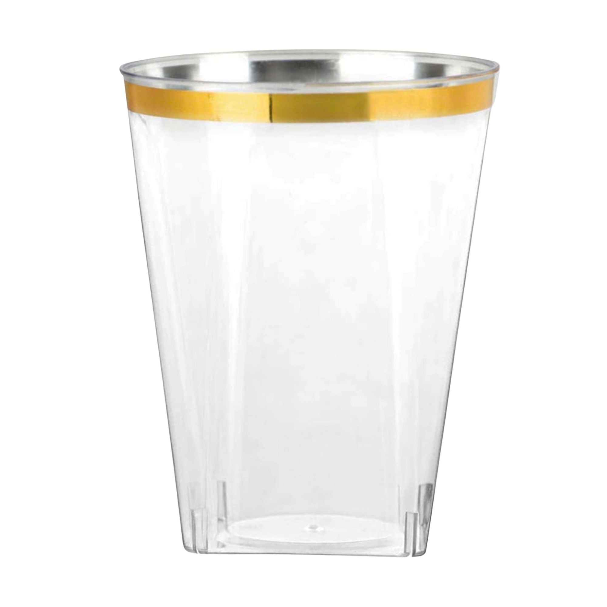 Square Clear Plastic Dinnerware Set- Value Pack-Lillian