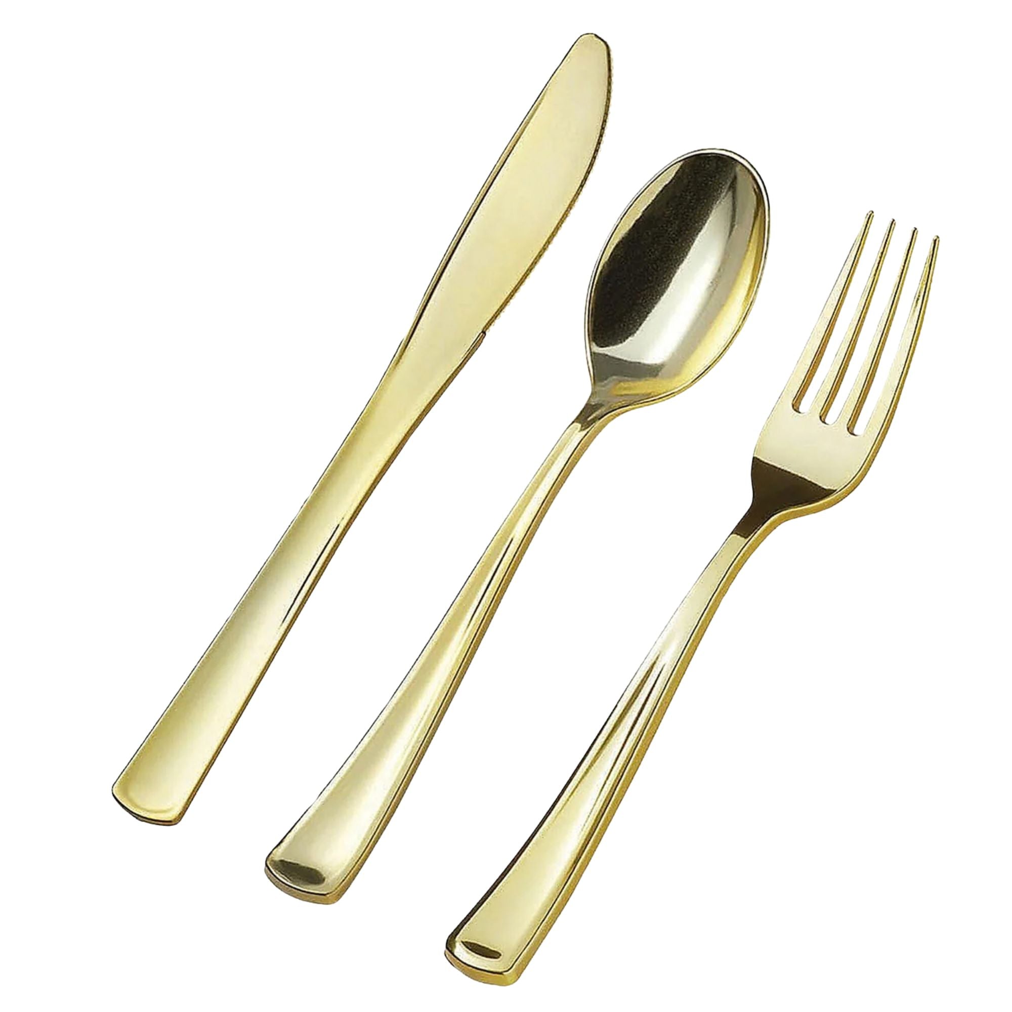 Square Clear Plastic Dinnerware Set- Value Pack-Lillian