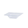 Lillian 5oz Square Plastic Dinner Bowl Clear