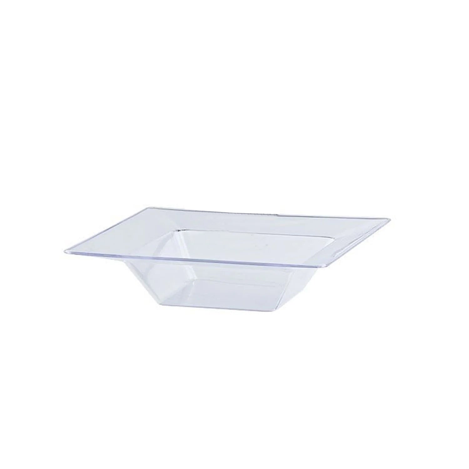 Lillian 5oz Square Plastic Dinner Bowl Clear