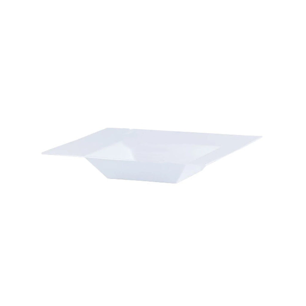 Lillian 5oz Square Dinner Bowls White Plastic