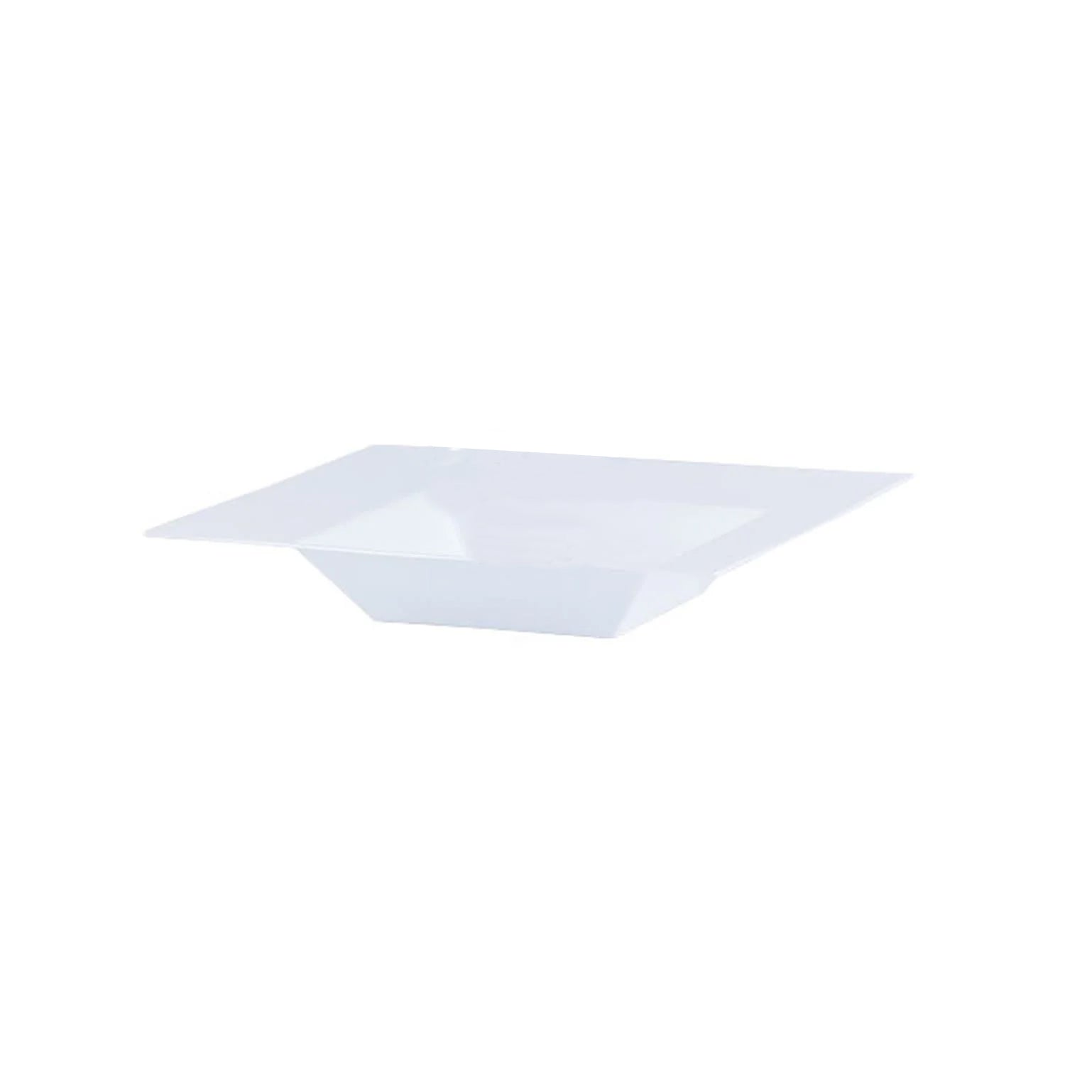 Lillian 5oz Square Dinner Bowls White Plastic