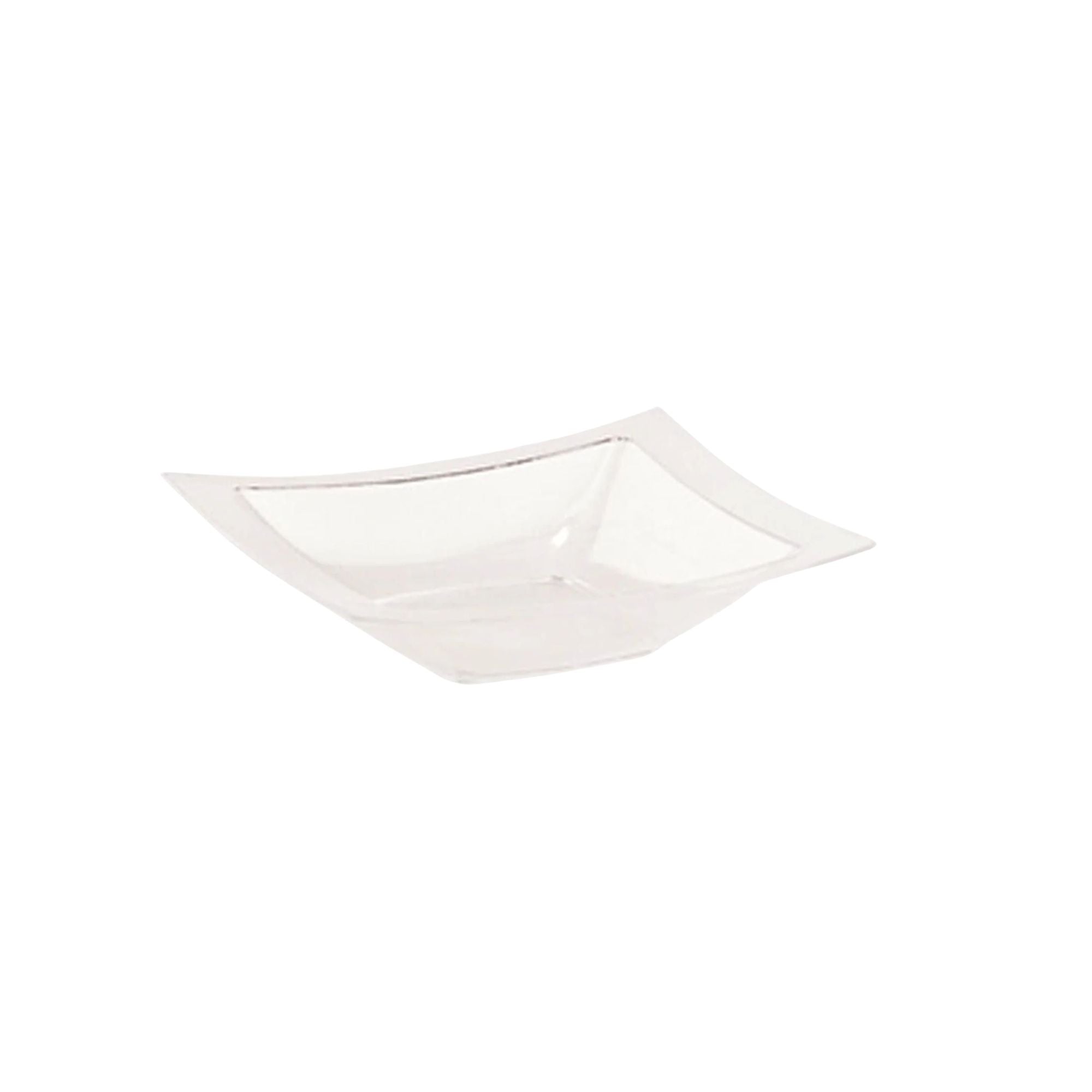 Rectangular 5oz Dessert Bowls Clear Plastic