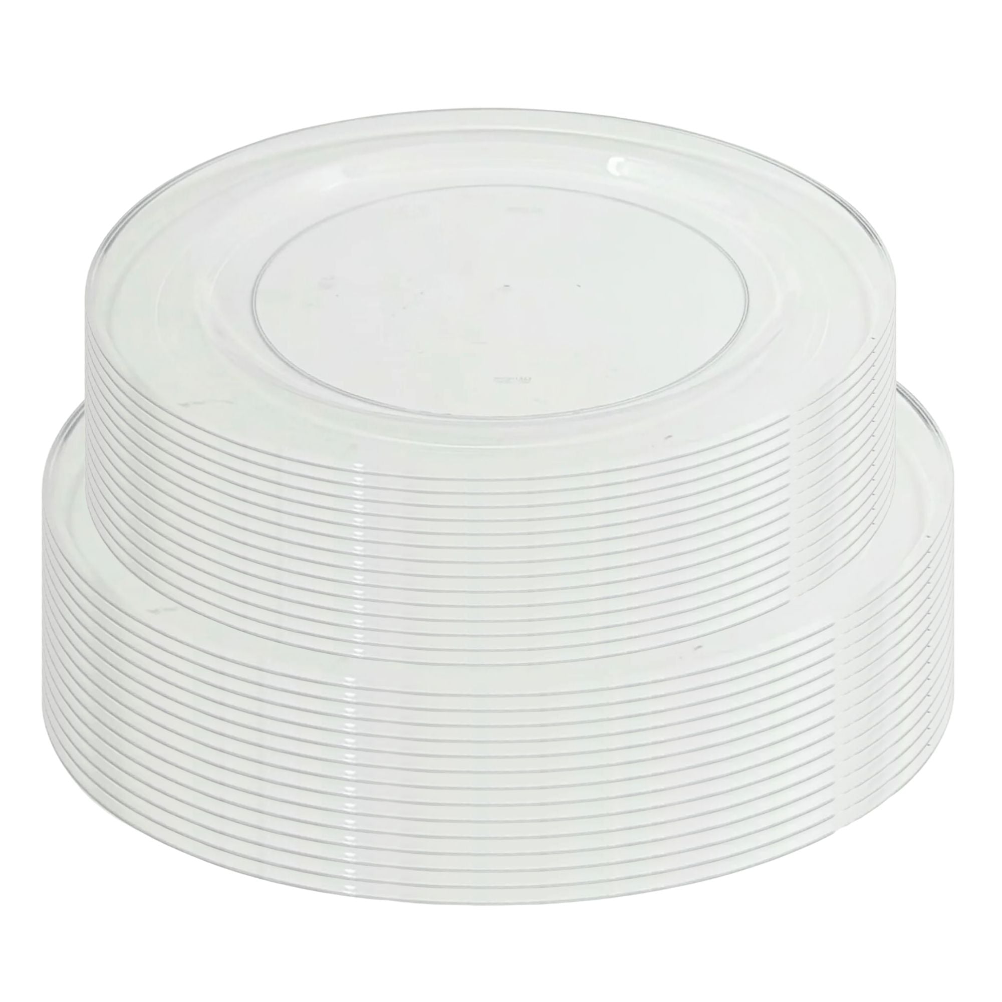 Clear Plastic Dinnerware Heavyweight Set- Value Pack-Magnificence