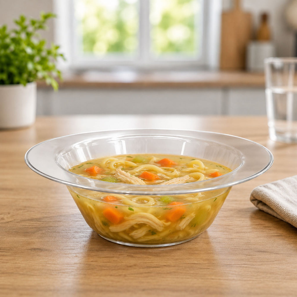 *WHOLESALE*14oz Clear Bowls Heavy weight Plastic Magnificence 240/Case