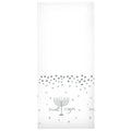 54" x 18" Chanukah Rectangle Plastic Silver Plastic Table cover   1 Pack