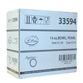 *WHOLESALE* 14oz White Bowls Heavy weight Plastic Magnificent 240/Case