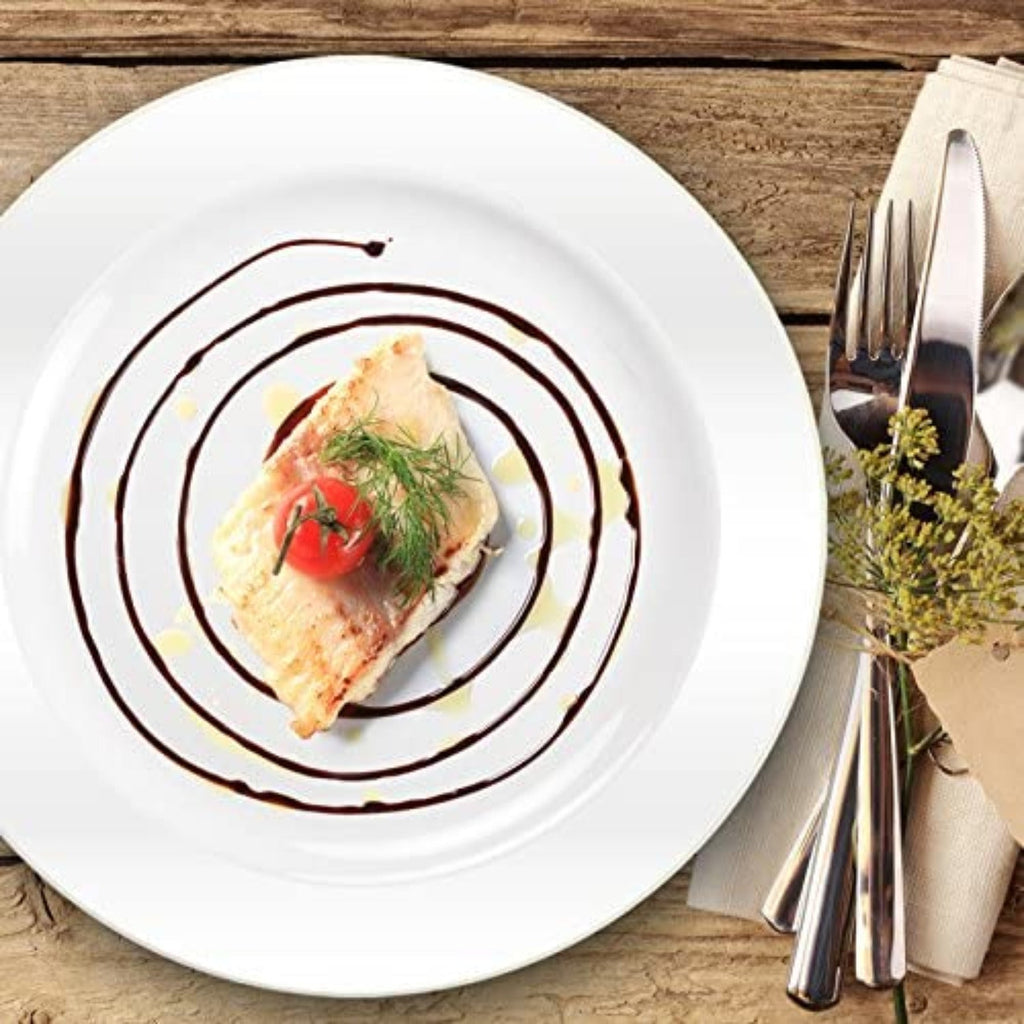 *WHOLESALE* 6.25" White Dessert Plate Heavyweight Plastic Magnificence 320/Case