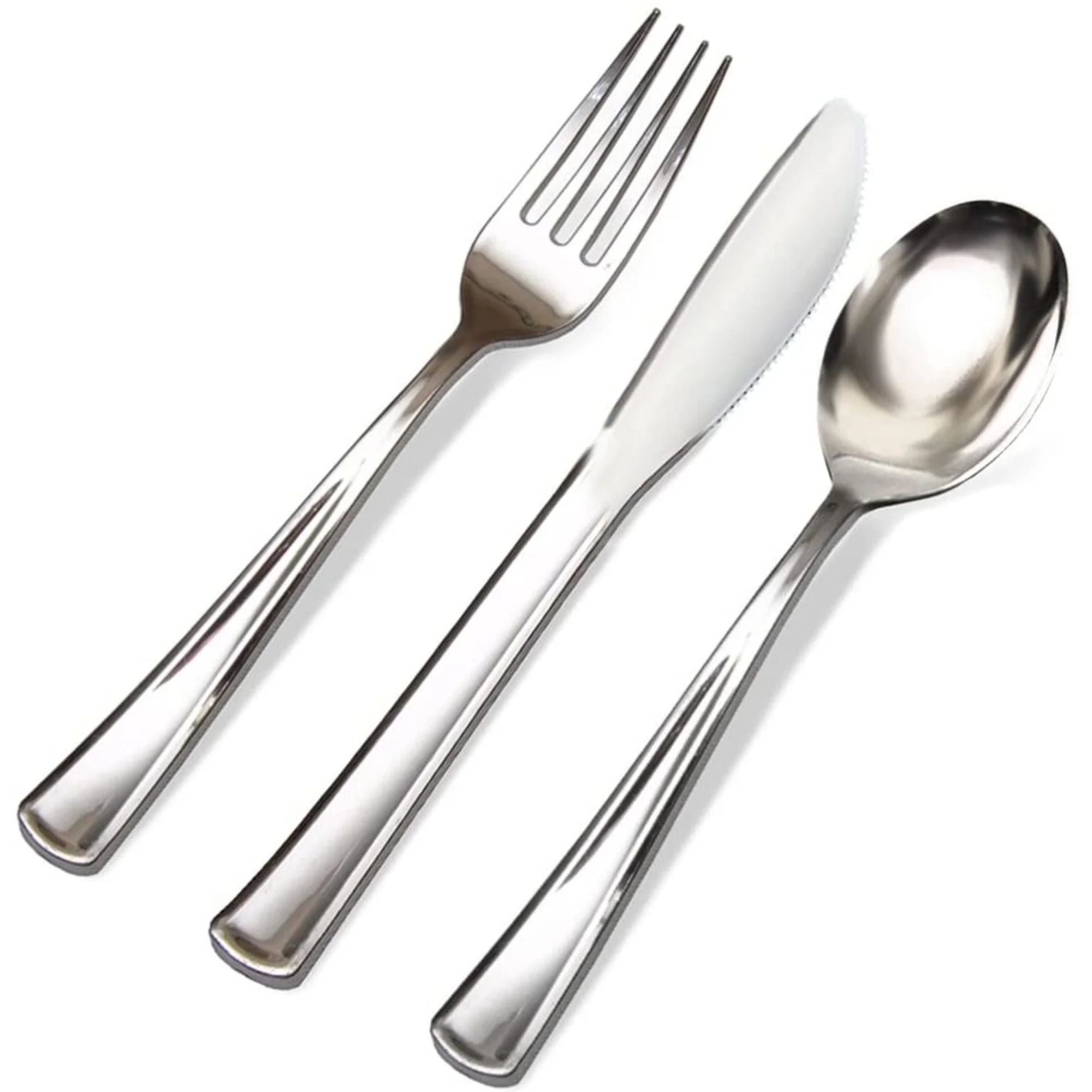 Clear Plastic Dinnerware Heavyweight Set- Value Pack-Magnificence