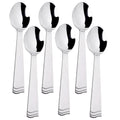 10" Serving spoon Plastic silver polished set
