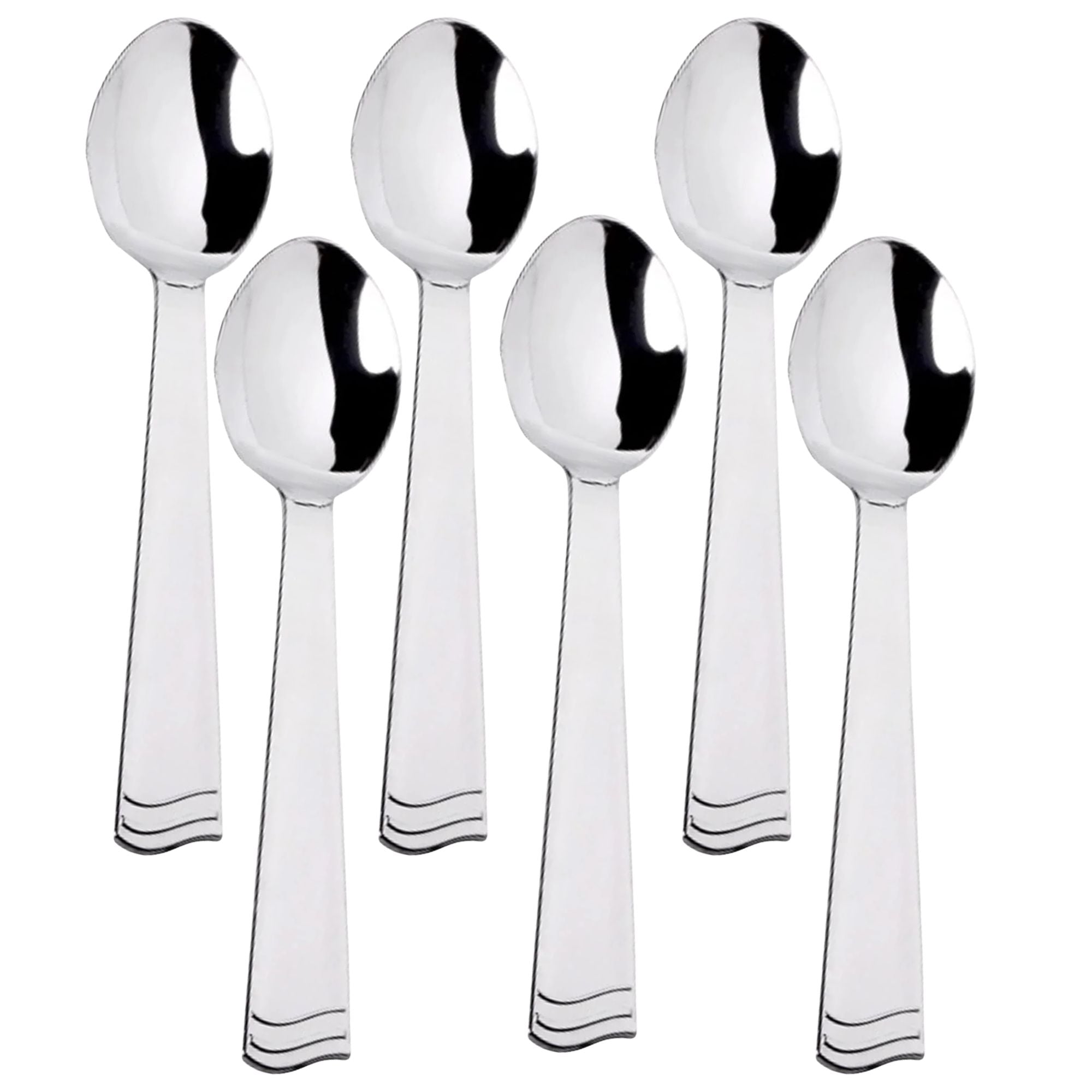10" Serving spoon Plastic silver polished set