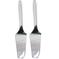 9" Cake Server Set Plastic Silver Polished