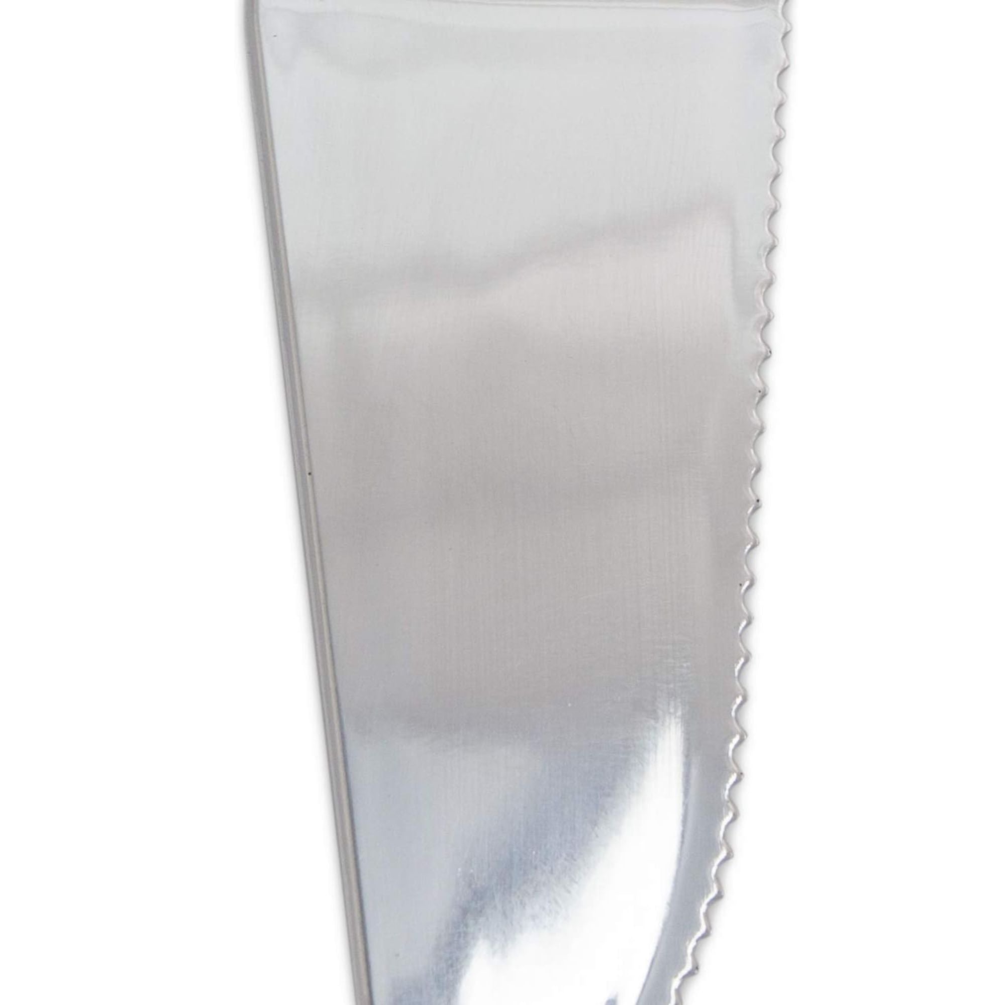9" Cake Server Set Plastic Silver Polished