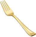 Forks Gold Cutlery Heavyweight Disposable Plastic