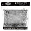 *BUY BULK* Silver Spoon Plastic Disposable Cutlery