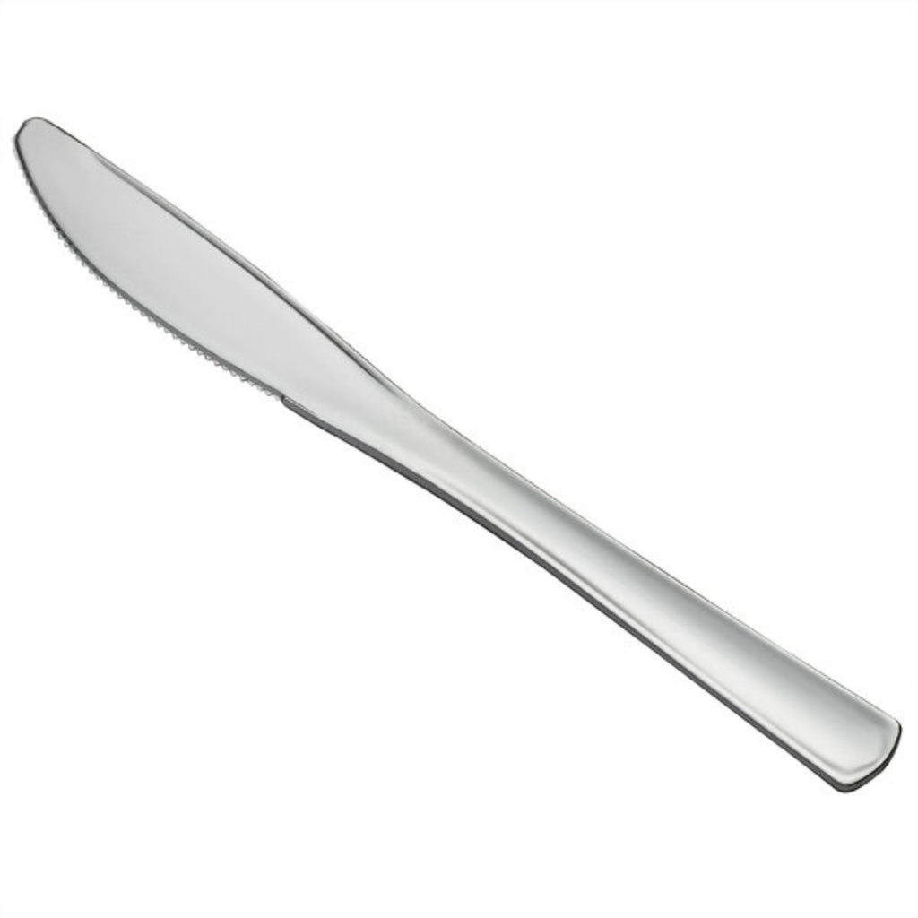 *BUY BULK* Silver Knife Plastic Disposable Cutlery