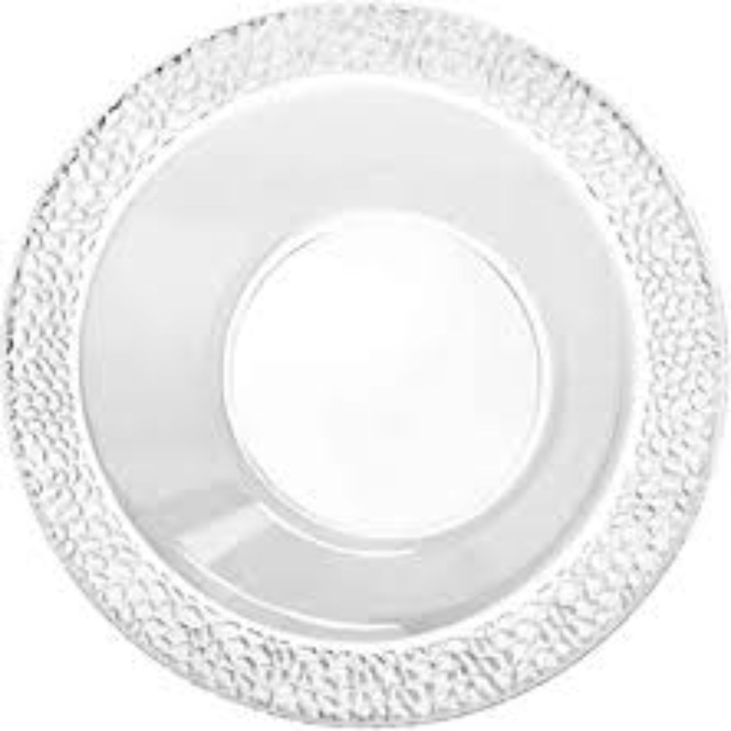 Lillian 5oz Bowl Clear Pebbled Plastic