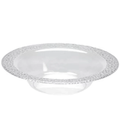 Lillian 14oz Bowl Clear Pebbled Plastic