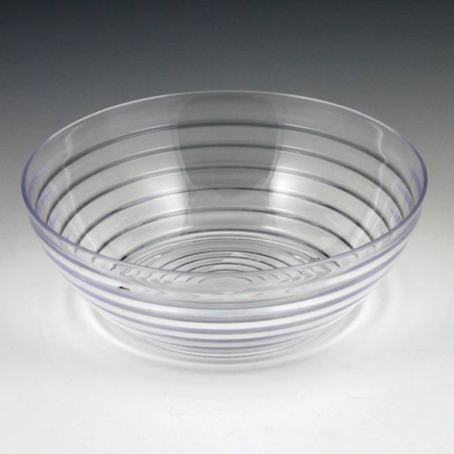 1 Quart 7 inch Small Heavyweight Plastic Ringed Serving Bowl