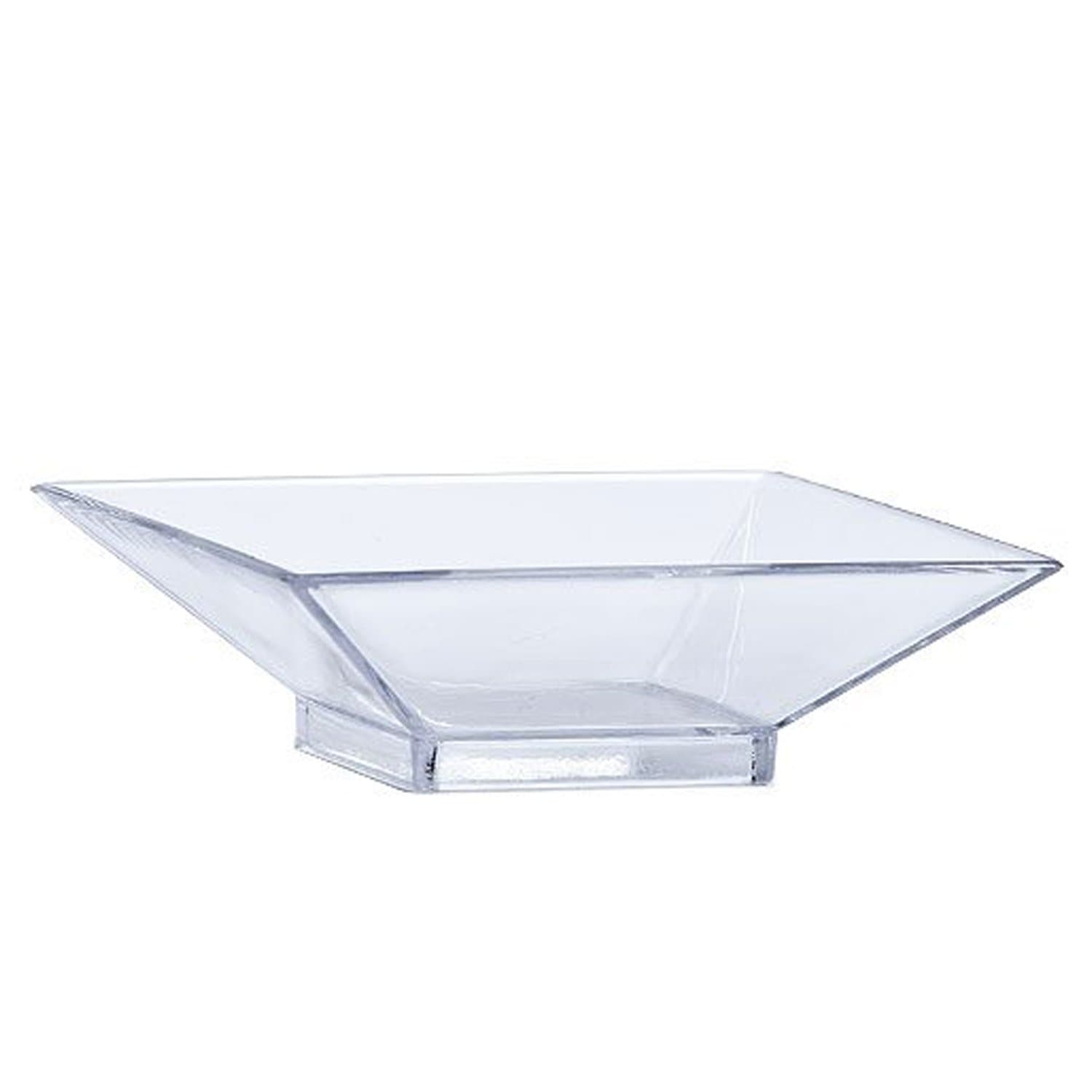 Mini Square Serving Dish Clear Plastic