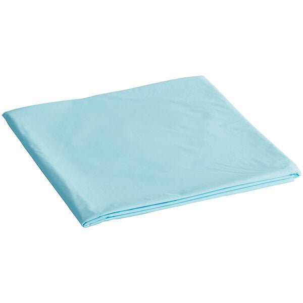 84'' Light Blue Round TableCloth Plastic Disposable