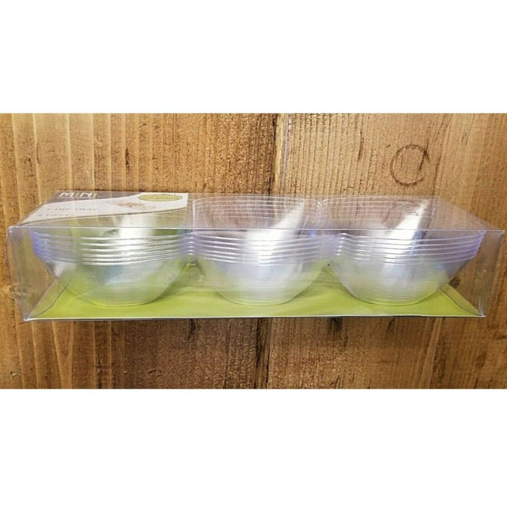 Mini Plastic Clear 3-Dip Dish