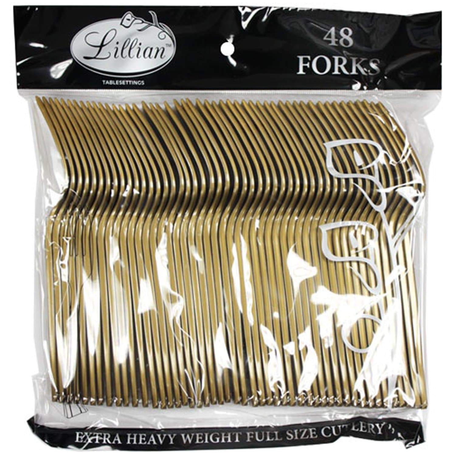 Fork Gold Extra Strong Quality Premium Plastic