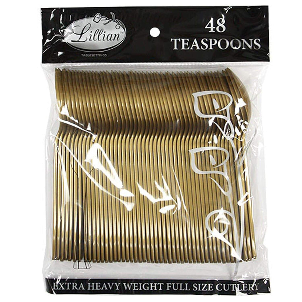 Teaspoon Gold Extra Strong Quality Plastic