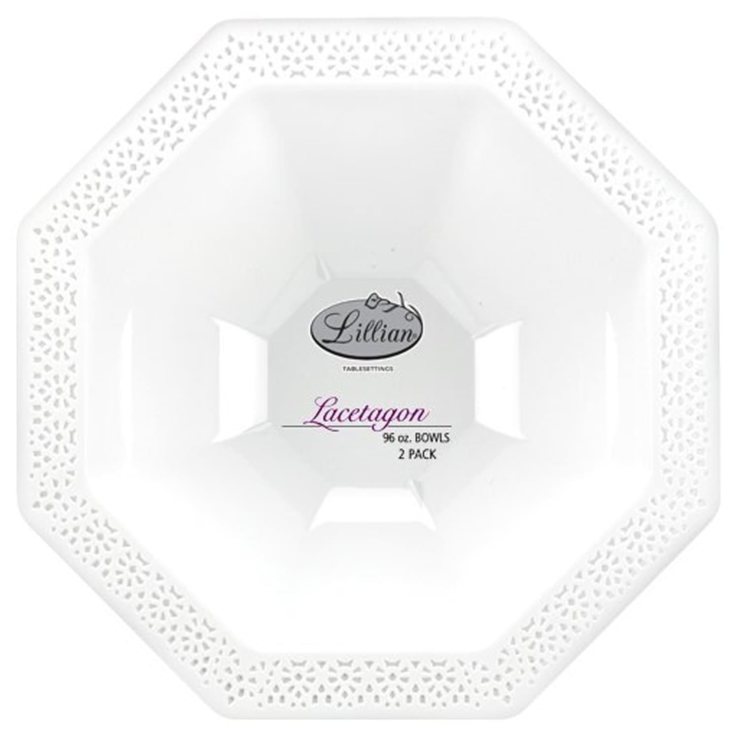 96 oz Bowl Pearl White Plastic
