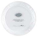 14" Round Pebbled Tray White Plastic