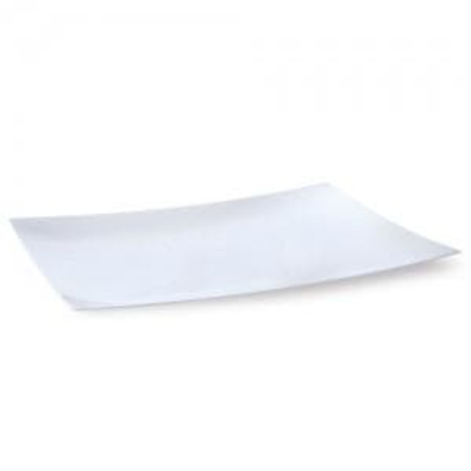 12X18" Serving Tray White Plastic Disposable Serving Trays Lillian 1 Piece